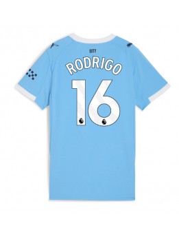 Manchester City Rodri Hernandez #16 Replika Hemmakläder Dam 2025-26 Kortärmad